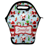 Santa and Presents Lunch Bag w/ Name or Text