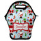 Santas w/ Presents Lunch Bag - Front