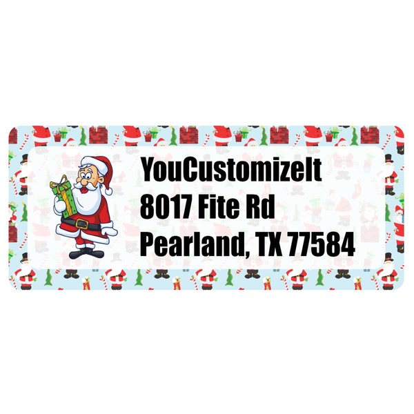 Custom Santa and Presents Return Address Labels (Personalized)