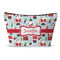 Santa and Presents Makeup Bag - Small - 8.5"x4.5" w/ Name or Text