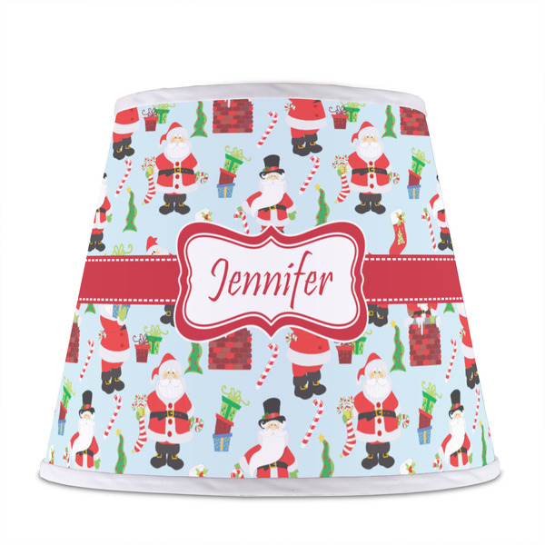 Santa and Presents Poly Film Empire Lampshade - Front View
