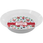 Santa and Presents Melamine Bowl (Personalized)