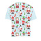 Santas w/ Presents Men's Crew Neck T Shirt Medium - Back
