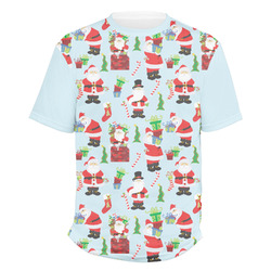 Santa and Presents Men's Crew T-Shirt - Large