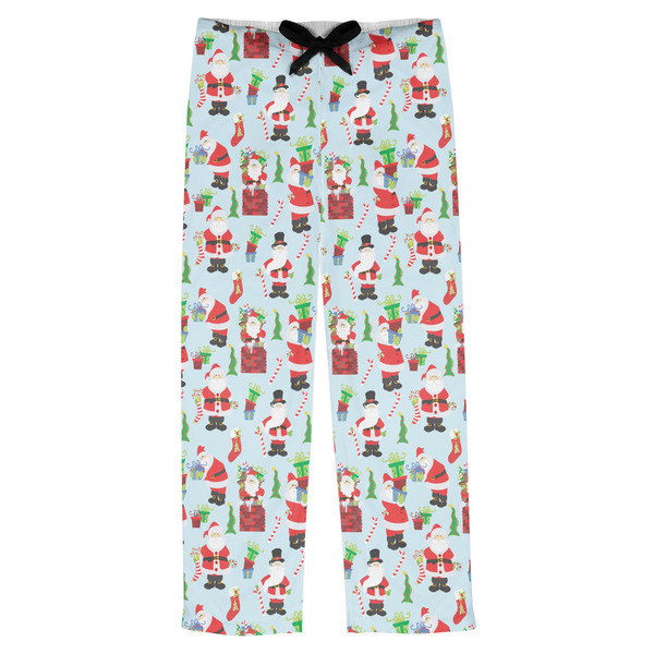 Custom Santa and Presents Mens Pajama Pants - S