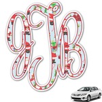 Santa and Presents Monogram Car Decal (Personalized)