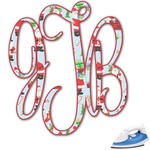 Santa and Presents Monogram Iron On Transfer (Personalized)