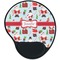 Santas w/ Presents Mouse Pad with Wrist Support - Main