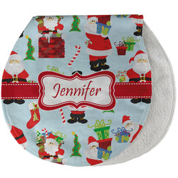 Santa and Presents Burp Pad - Velour w/ Name or Text