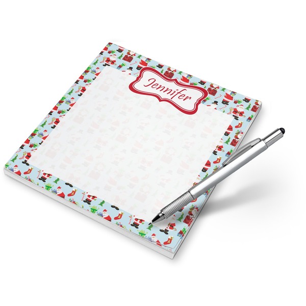 Custom Santa and Presents Notepad (Personalized)