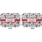 Santas w/ Presents Octagon Placemat - Double Print Front and Back