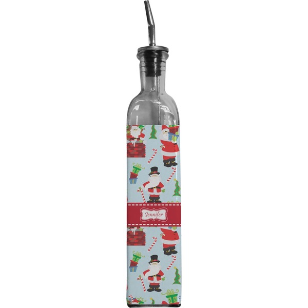 Custom Santa and Presents Oil Dispenser Bottle w/ Name or Text