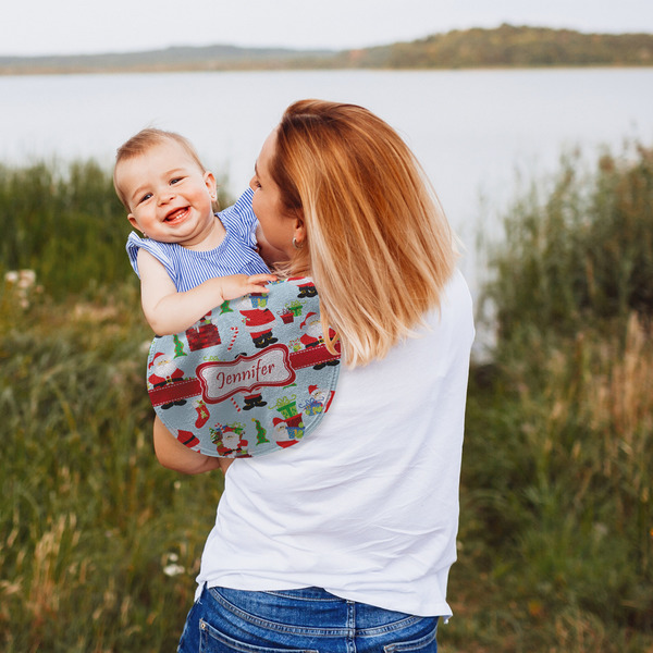 Santas w/ Presents Peanut Shaped Burp - Lifestyle