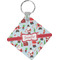 Santas w/ Presents Personalized Diamond Key Chain