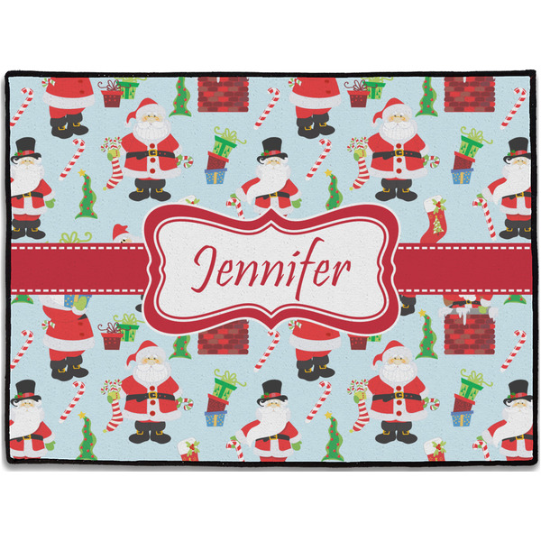 Custom Santa and Presents Door Mat (Personalized)
