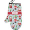 Santa and Presents Left Oven Mitt w/ Name or Text