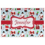 Santa and Presents Laminated Placemat w/ Name or Text
