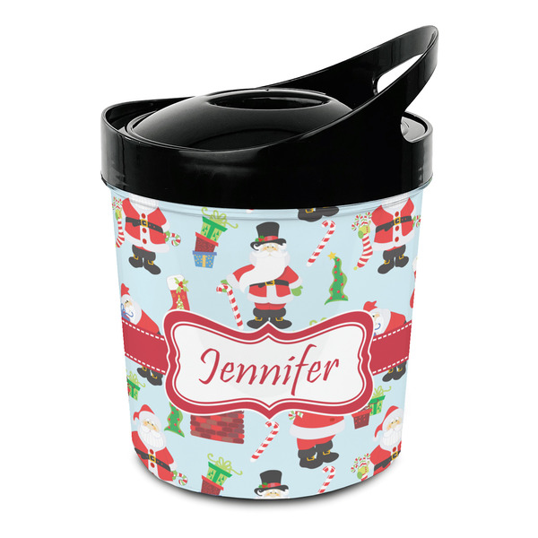 Custom Santa and Presents Plastic Ice Bucket (Personalized)