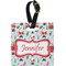 Santas w/ Presents Personalized Square Luggage Tag