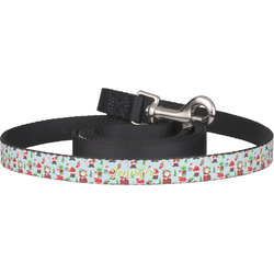 Santa and Presents Dog Leash (Personalized)