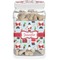 Santa and Presents Dog Treat Jar w/ Name or Text