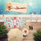Santas w/ Presents Pool Towel Lifestyle