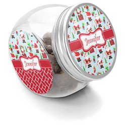 Santa and Presents Puppy Treat Jar (Personalized)