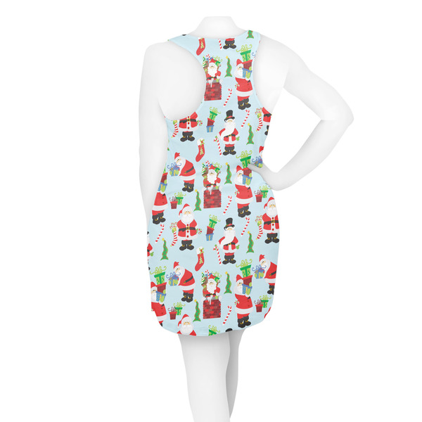 Santas w/ Presents Racerback Dress - On Model - Back