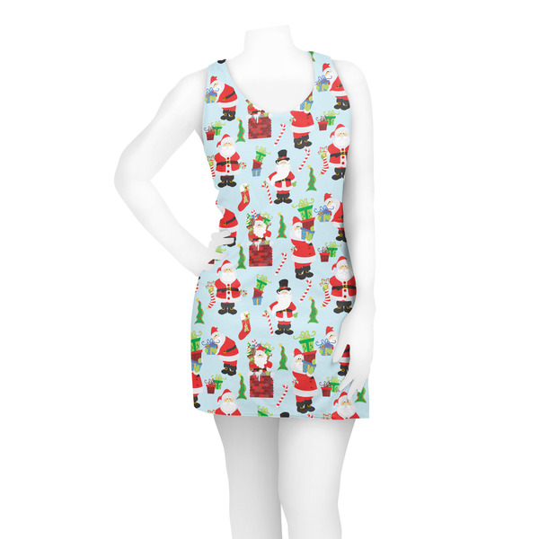 Santas w/ Presents Racerback Dress - On Model - Front