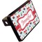 Santas w/ Presents Rectangular Car Hitch Cover w/ FRP Insert (Angle View)