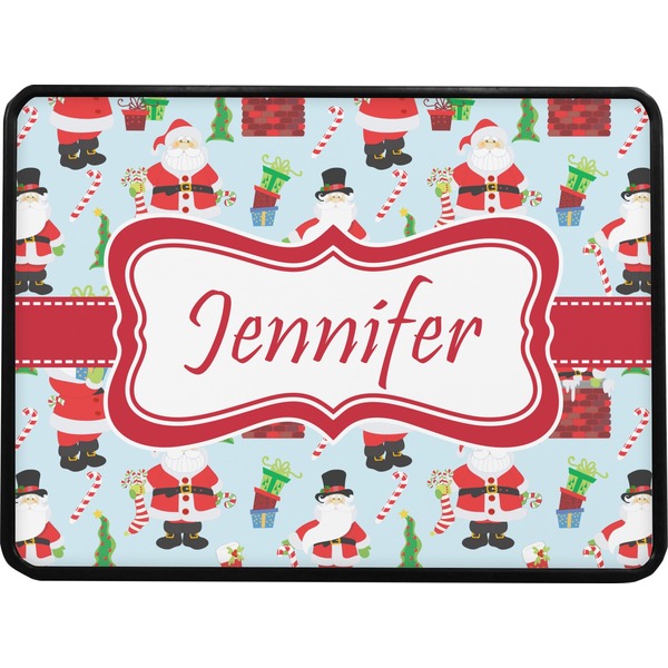 Santas w/ Presents Rectangular Car Hitch Cover w/ FRP Insert (Select Size)