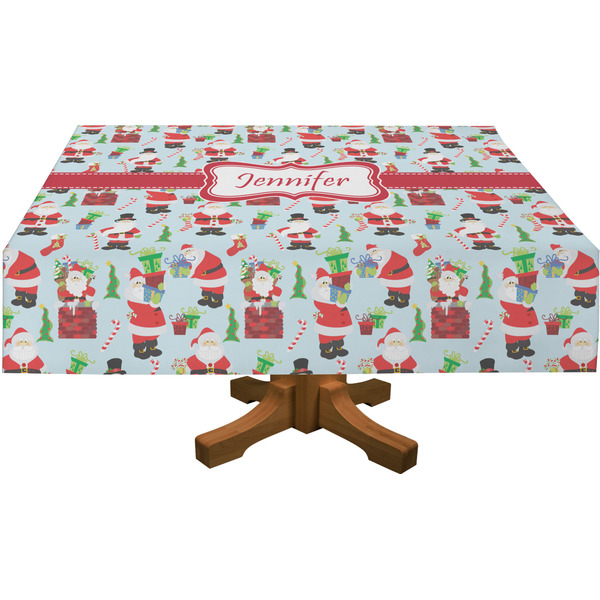 Santas w/ Presents Rectangular Tablecloths (Personalized)