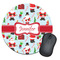 Santas w/ Presents Round Mouse Pad