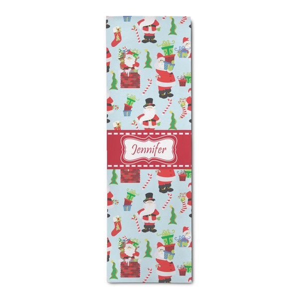 Custom Santa and Presents Runner Rug - 2.5'x8' w/ Name or Text