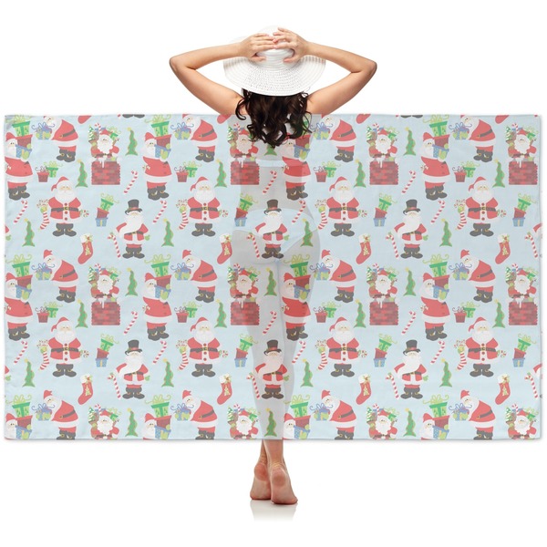 Custom Santa and Presents Sheer Sarong