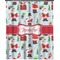 Santa and Presents Extra Long Shower Curtain - 70"x84" w/ Name or Text