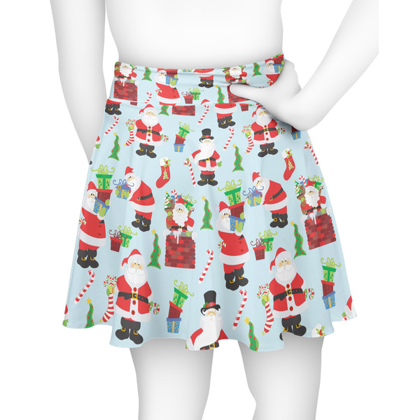 Santas w/ Presents Skater Skirt - Back