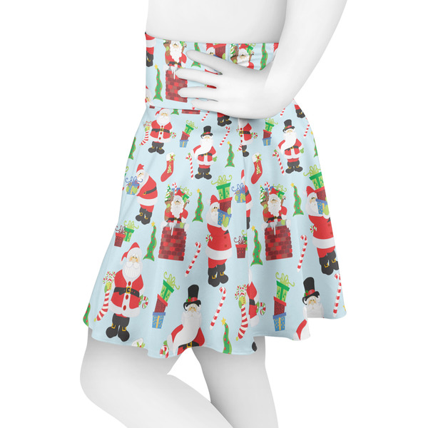 Santas w/ Presents Skater Skirt - Side