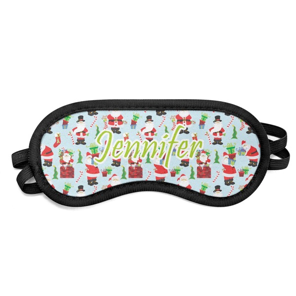 Custom Santa and Presents Sleeping Eye Mask (Personalized)