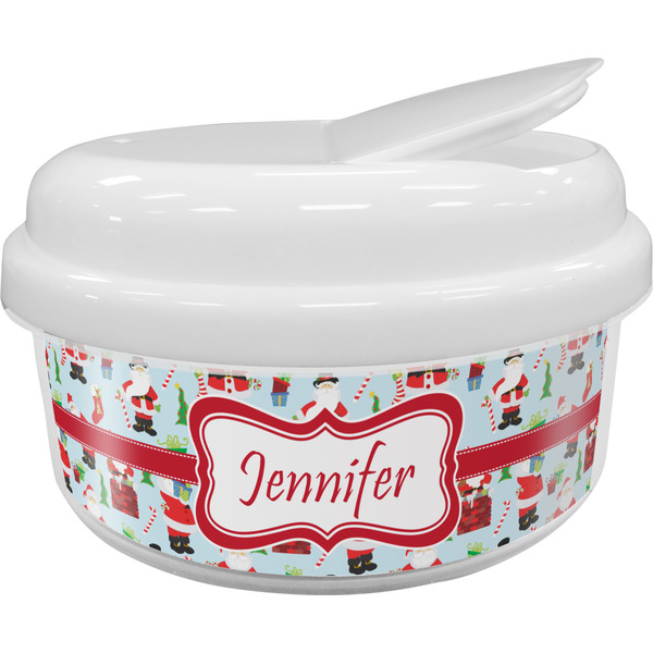 Custom Santa and Presents Snack Container (Personalized)