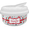 Santas w/ Presents Snack Container (Personalized)