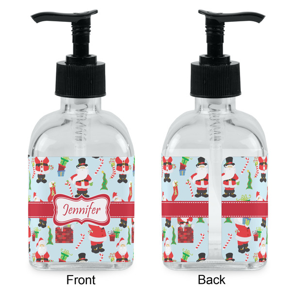 Santa and Presents Glass Soap/Lotion Dispenser - Approval