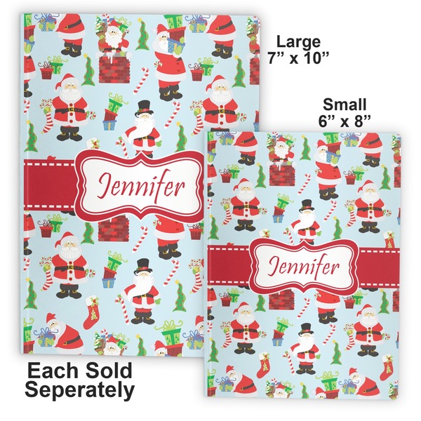 Santas w/ Presents Soft Cover Journal - Compare