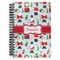 Santas w/ Presents Spiral Journal Large - Front View
