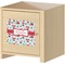 Santas w/ Presents Square Wall Decal on Wooden Cabinet