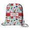 Santas w/ Presents Drawstring Backpack