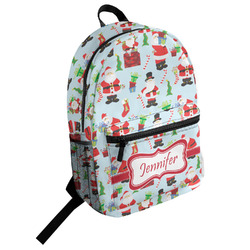 Santa and Presents Student Backpack (Personalized)