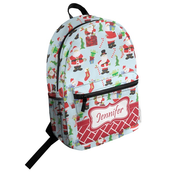 Custom Santa and Presents Student Backpack (Personalized)