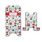 Santas w/ Presents Stylized Phone Stand - Front & Back - Large