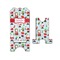 Santas w/ Presents Stylized Phone Stand - Front & Back - Small